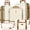 3 Set- Ivory White, variant on Camkey Luggage Sets and Travel Duffel Bag Set of 5, ABS Hardshell Hardside Checked Luggage with TSA Lock and Double Spinner Wheels Suitcase