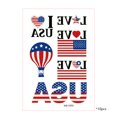 thumbnail image 2 of Danhjin Paper Stickers Luminous Independence Day Sticker Flag Party Luminous Disposable Temporary Sticker Stickers, 2 of 6