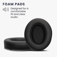 thumbnail image 2 of Ear pads compatible with DOQAUS ear pads - 2X earphone replacement - black, 2 of 5