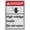Warning Sign 6, variant on Industrial ANSI Vertical Electrical Warning Sign - 8"x12" Weatherproof, UV Resistant for Indoor/Outdoor Workplace (Electrical propane shutoff switch)