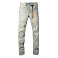 thumbnail image 3 of New Ksubi Men's Jeans 2025 Casual Comfort Holes Fashionable Straight Skinny Slim Fit Jeans, 3 of 10