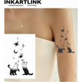thumbnail image 2 of shiyou-Tattoo Tech, 3 Sheets Small Semi Permanent Tattoo, Adult Art Design Temporary Tattoos, Lasts 1-2 Weeks, Waterproof, Realistic Look, No Adhesive, No Reflection (Cats and Butterflies), 2 of 4