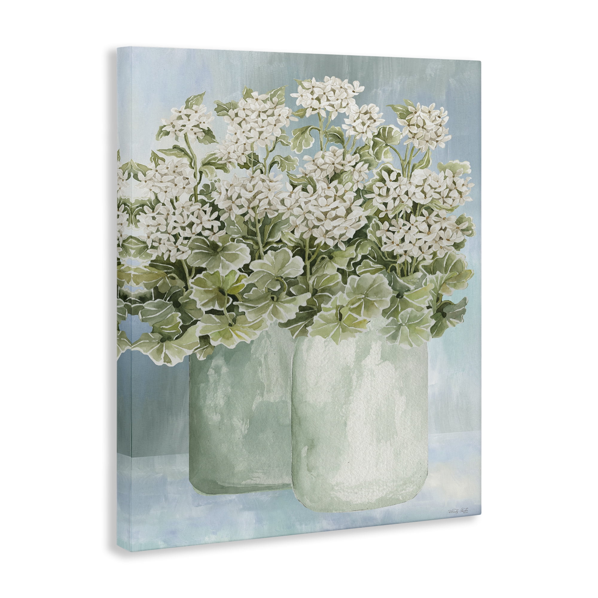 Stupell Industries Charming Country Herbs Botanical & Floral Painting Gallery Wrapped Canvas Art Print Wall Art, 24 x 30