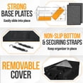 thumbnail image 6 of FORTEM SUV Trunk Organizer, Car Organizer, Collapsible Multi-Compartment Storage Bag for Car Accessories for Women Men, Non Slip Bottom, Adjustable Straps, Soft Cover 65L (Large, Black), 6 of 8