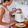 thumbnail image 2 of Aiwa 2-Slice Toaster with Wide Slots, 6 Browning Settings, and Crumb Tray, White, 2 of 8