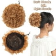 thumbnail image 2 of Afro Kinky Curly Hair Bun Extension Puff Chignon Hairpiece With Drawstring Messy Updo Synthetic For Women, 2 of 6