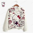 thumbnail image 3 of Sudaderas de mujer 2024, suéteres coreanos dulces de cuello redondo, sudaderas gruesas de otoño e invierno de color caramelo, ropa de mujer de HELLO KITTY, 3 of 5