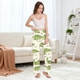 thumbnail image 5 of Dailycode Women's Pajama Pants Wide Leg Lounge Pj Bottoms With Pockets Cute Little Crocodile, 5 of 7