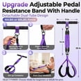 thumbnail image 2 of Upgraded Pedal Resistance Band with Handle, Adjustable 30-60LBS Exercise Bands for Home Gym, Sit Up Equipment for Full Body Workout, Core, Abs, Legs, Arms - Portable Workout Equipment for Women & Men, 2 of 7