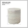 thumbnail image 5 of Kevinplus 15.74” Faux Mars Marble Pattern Coffee Tables, Round Tea table for Living Room, No Need Assembly, 5 of 6