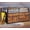 Brown, variant on Low Loft Bed with Ladder and Safety Guardrails, Heavy Duty Metal Twin Size Loft Bed with Storage-16 Fabric Drawers,RGB LED Lights,Space-Saving Design, No Box Spring Needed ,Under-Bed Play Space,White