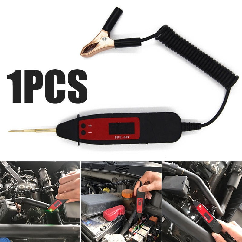 1 Pcs Car LCD Digital Display Electric Voltage Tester Light Test Pen Detector 