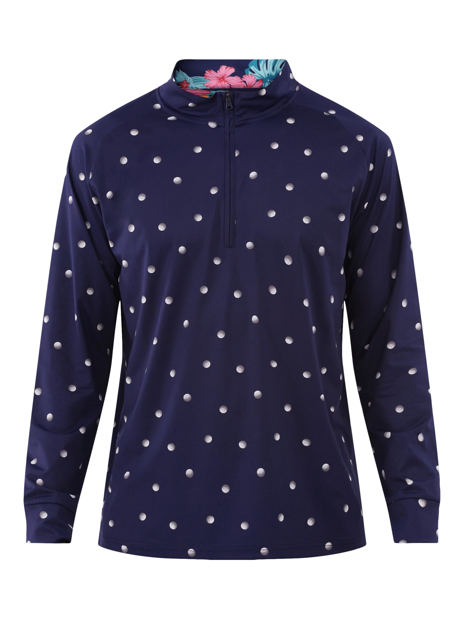 Birdie Bound Men's & Big Men's Quarter Zip Long Sleeve Golf Shirt, Sizes XS-5XL