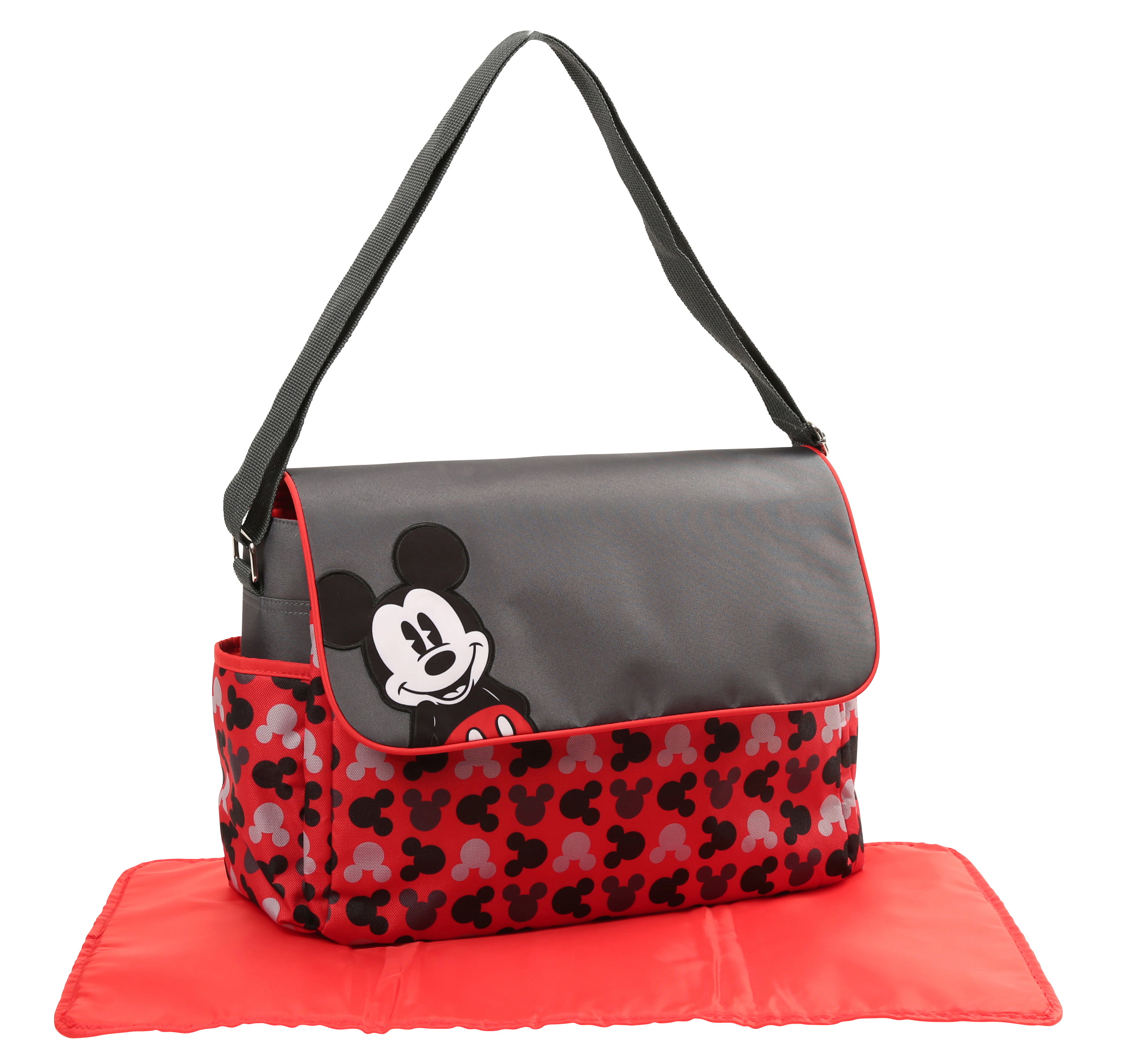 Disney Mickey Mouse Toss Heads Print Diaper Bag with