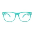 thumbnail image 3 of Retro Sunglasses - Turquoise Frame / Clear Lens, 3 of 7