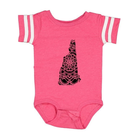 

Inktastic New Hampshire Silhouette Mandala Gift Baby Boy or Baby Girl Bodysuit