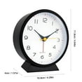 thumbnail image 3 of Dvkptbk Small Battery Powered Analog Alarm Clock Lights Up Demand with Silent No Ticking Sound, 3 of 6