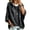Black-A#240903aa, variant on Hoodies Women Leopard Print 3/4 Sleeve Tops for Women with Drawstring Vintage Fall Winter Streetwear Womens Hoodies