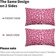 thumbnail image 4 of Hot Pink Cheetah Lumbar Throw Pillow Covers 12X20 In Set of 2 Leopard Rectangular Pillow Cases Animal Pillow Cover with Zipper Preppy Home Decor For Sofa Couch Housewarming Gift Bed Porch Outdoor, 4 of 6
