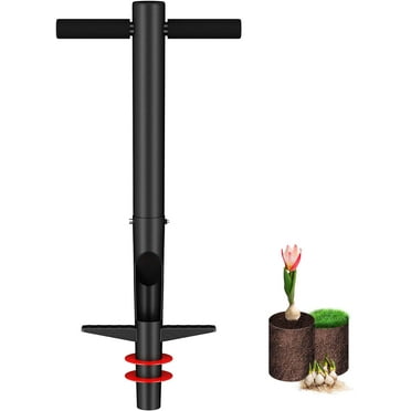 Yeyebest Bulb Planter Garden Sod Plugger with Ergonomic Masual Handle,Heavy Duty Planting Tools for Digging to Plant Spring Flowers Bulbs,Black