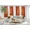 Brick Rust, variant on Gorgeous Home Linen 2-Panels Mira Solid Semi Sheer Window Curtain Faux Silk Bronze Grommets 55in. x 63in Each Piece