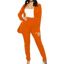 ShomPort 2 Piece Blazer Sets for Women Open Front Blazer Tops and Long Pants Business Suit Sets