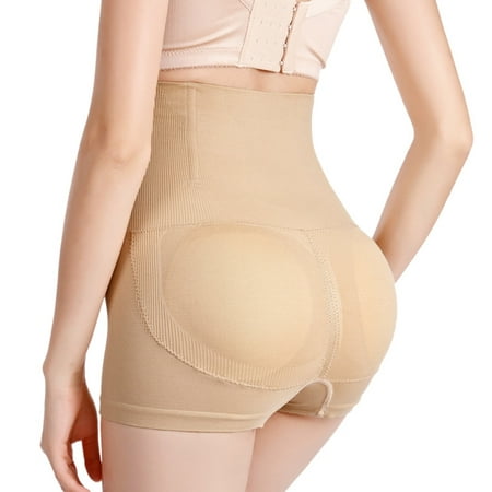 

ZUARFY Women High Waist Tummy Control Shapewear Butt Lifter Seamless Boyshort Padded Fake Buttocks Hip Enhancer Body Shaper Panties Underwear