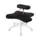 thumbnail image 3 of Silla de patas cruzadas con ruedas, altura ajustable, silla para juegos, silla para arrodillarse, cómoda silla de oficina para sala de estar y hogar Negro, 3 of 8