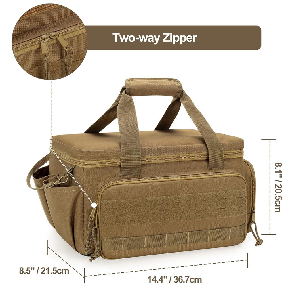 golytefs 14 Inch Tool Handbag with 5 Pockets Heavy Duty Tool Bag for Multi-purpose Work