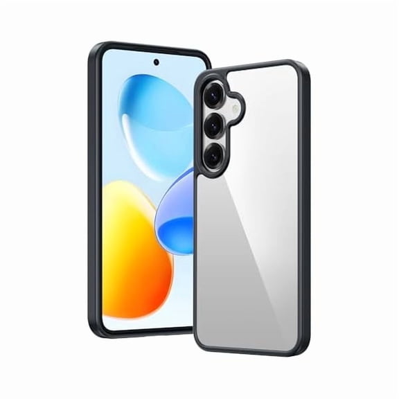 FU1999 for Samsung Galaxy S25-Plus Case: Military Grade Drop Protection Anti Yellowing Cell Phone Cover - Rugged Shockproof Protective Bumper Transparent Cases