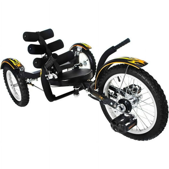 Mobo Mobito - the Ultimate 3-Wheeled Cruiser, unisex Ages 4 to 10 - Black