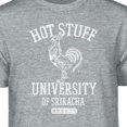 thumbnail image 2 of Teelocity Sriracha Hot Stuff University Graphic T-Shirt (Medium - Standard Fit, Athletic Heather), 2 of 4