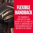 thumbnail image 4 of Franklin Sports Supratak Football Receiver Gloves - Black/Gold - Adult X-Large, 4 of 8