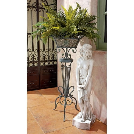 - Victorian Basketweave Metal Fern Planter