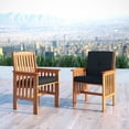 Miramar Patio Armchairs, Cinnamon Brown/Black