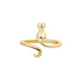thumbnail image 3 of Fresh lace-up cat ring simple oil-drip cat crochet thread ring, 3 of 3