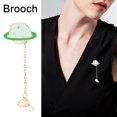 thumbnail image 4 of Fashionable Earth Astronaut Creative brooches planet brooches, 4 of 9