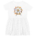 thumbnail image 3 of Inktastic Ferris Wheel with Snacks Girls Toddler Dress, 3 of 5