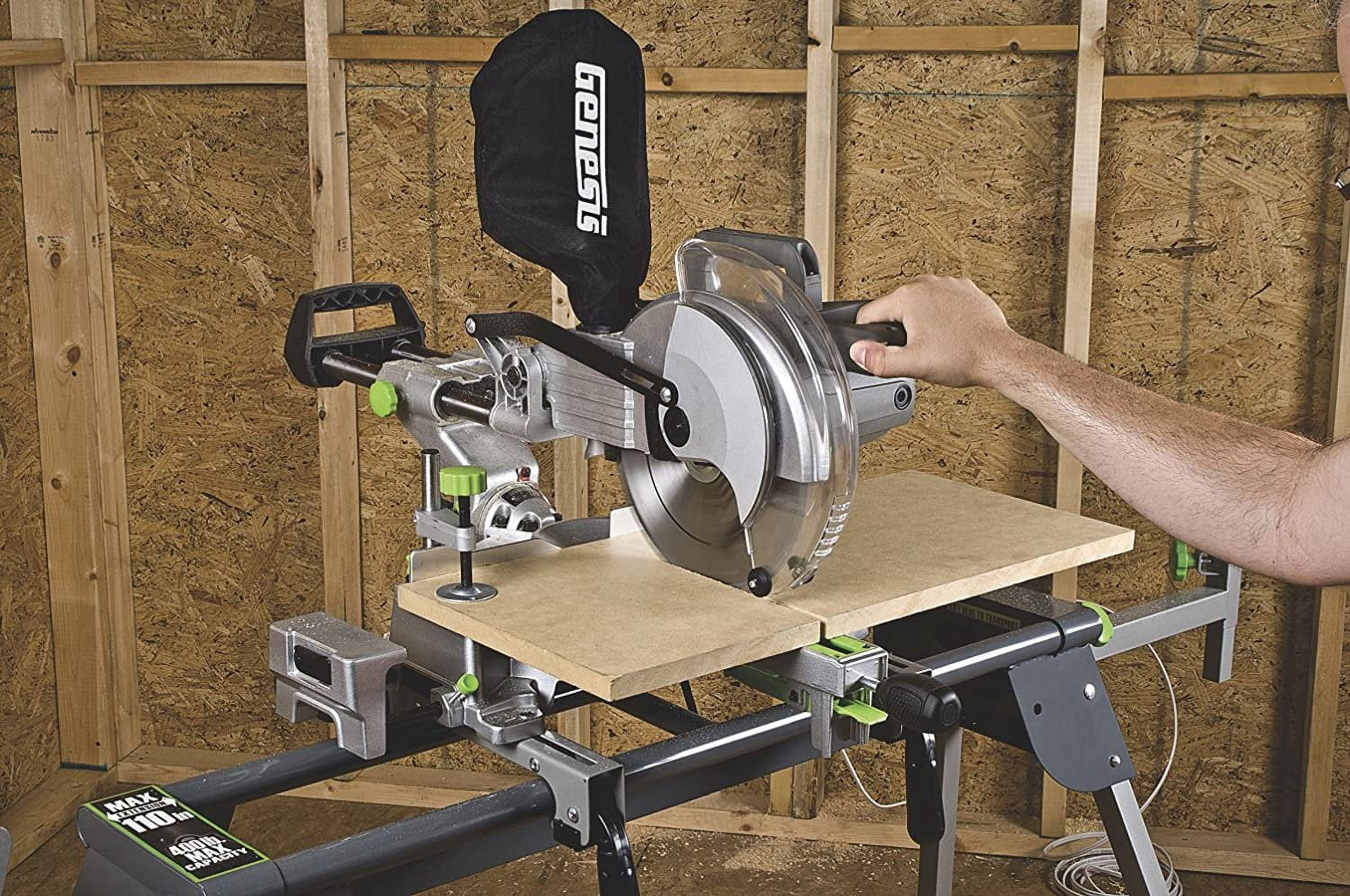 Genesis 10 In Sliding Compound Miter Saw GMSDR1015LC With Laser - Electric Brake - 1 Piece