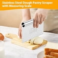 thumbnail image 3 of 3 Uds Raspador de Masa para ReposteríA, , Cortador de Pizza para Hornear Pasteles con Escala Medidora, Cuchillo Separador de Pan, Herramientas de Cocina, 3 of 5