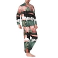thumbnail image 2 of Fotbe Black Cat Pink Bathroom Pijama de Hombre con Estampado de Manga Larga, Conjunto de 2 Piezas, Ropa de Dormir Suave y Cómoda con Bolsillos-Large, 2 of 7