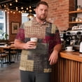 thumbnail image 2 of Domzest Men's Big and Tall Polo Shirts Short Sleeve Moisture Wicking Plus Size T Shirts Quick Dry Collared Plaid Golf Shirt Coffee 6XL, 2 of 6