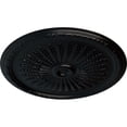 thumbnail image 3 of 36"OD x 1 1/2"P Juniper Ceiling Medallion (Fits Canopies up to 7"), Hand-Painted Jet Black, 3 of 5