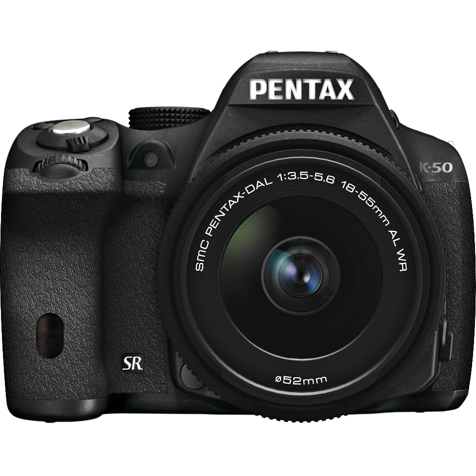 Pentax K50 16MP DSLR with DAL 1855mm WR Lens