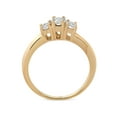 thumbnail image 2 of Bague de Fiançailles Trois Pierres Diamant 1/2ct Or Jaune 14K, 2 of 3