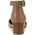 thumbnail image 3 of Style & Co. Womens Alinaa Faux Leather Double D'Orsay Block Heels, 3 of 5