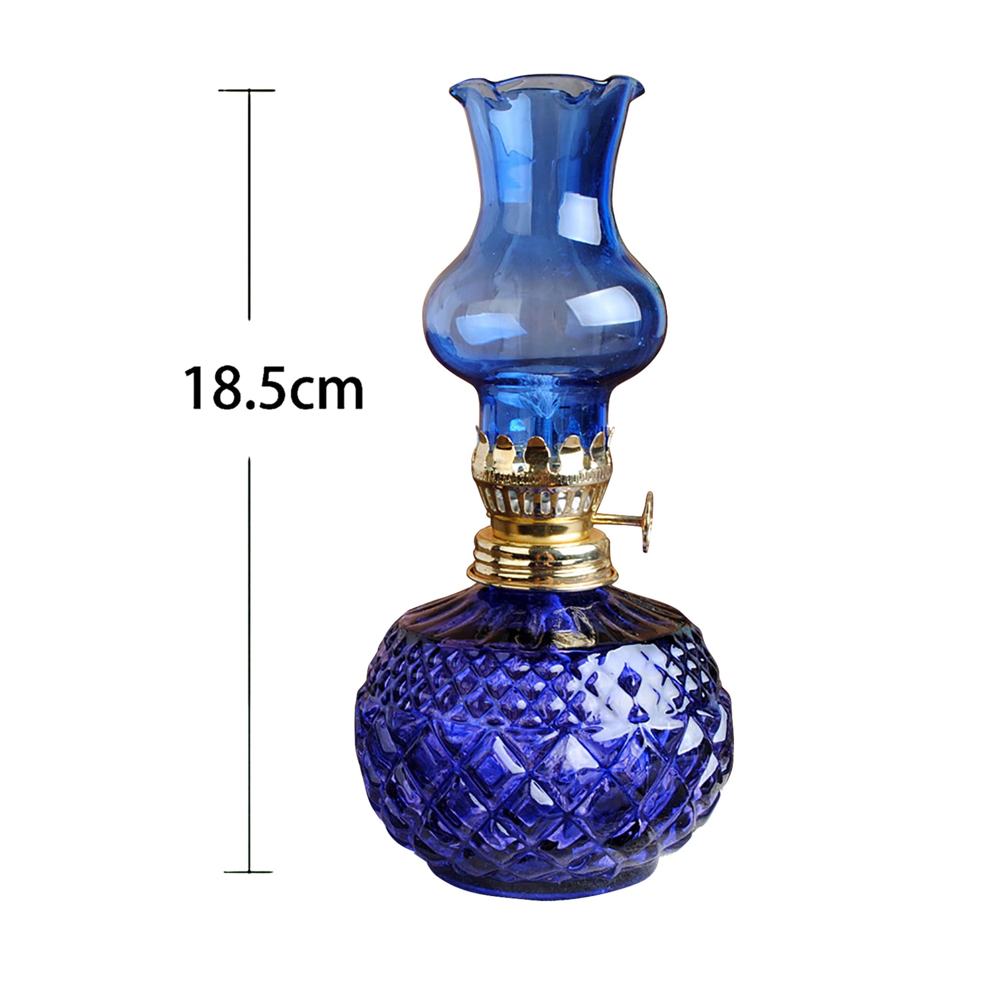 Buy Bagilaanoe Indoor Oil Lamp Classic Oil Lamp with Clear Glass Lampshade Home Church Supplies