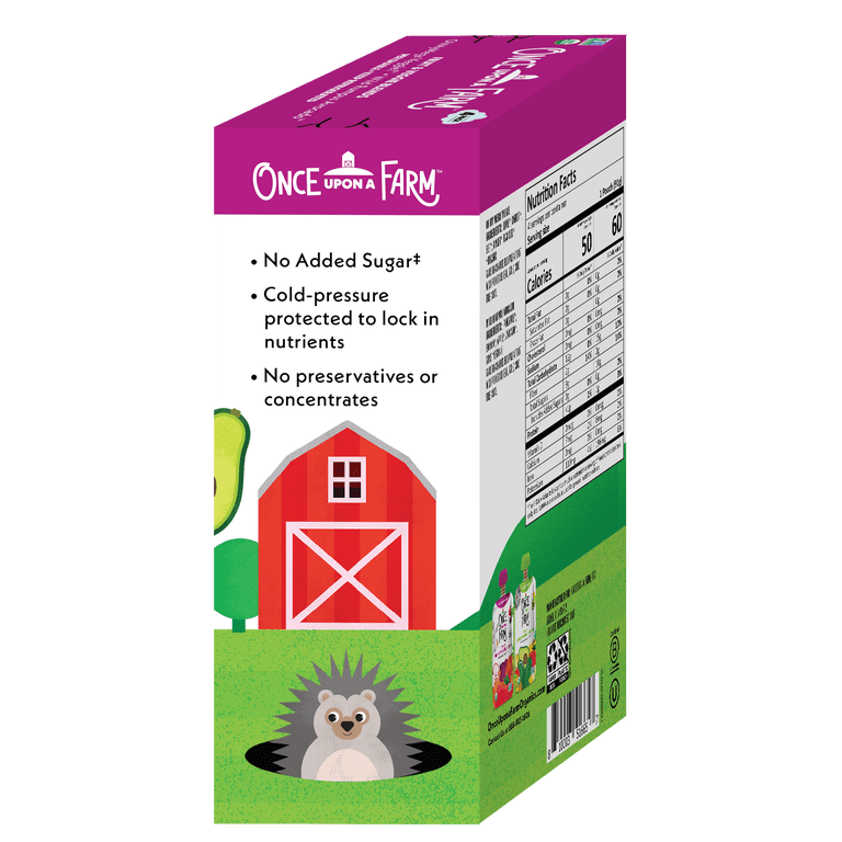 Once Upon a Farm Organic Refrigerated Kids' Snack OhMyMega Veggie