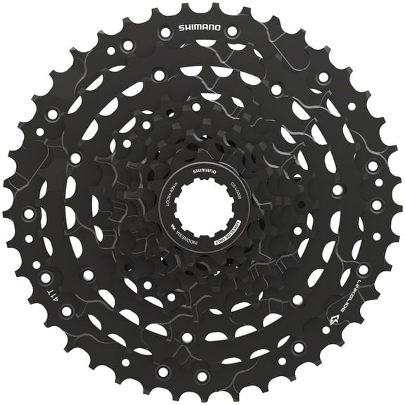 Shimano CUES CS-LG300-9 Cassette - 9-Speed, 11-41t, LINKGLIDE, Black