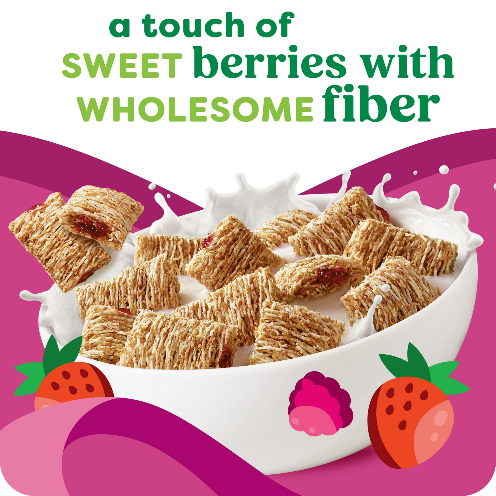 Kashi Breakfast Cereal, Organic, Fiber Cereal, Berry Fruitful, 17.2oz Box